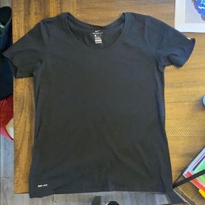 Nike Dri-Fit Black Scoopneck Tee